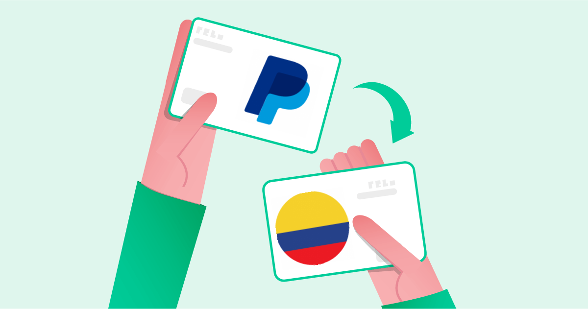 Pasar dólares de PayPal a pesos colombianos