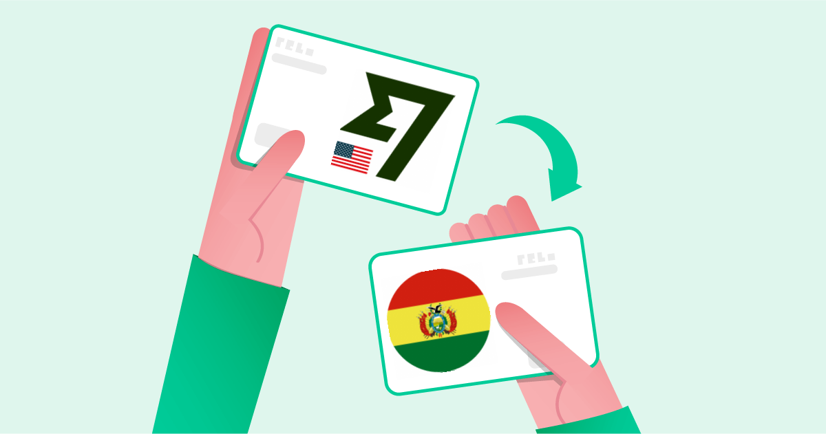 Pasar dólares Wise a Pesos bolivianos